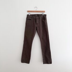 Mens GAP Straight Leg Jeans Brown In Denim 100% Cotton Size 31 x 32